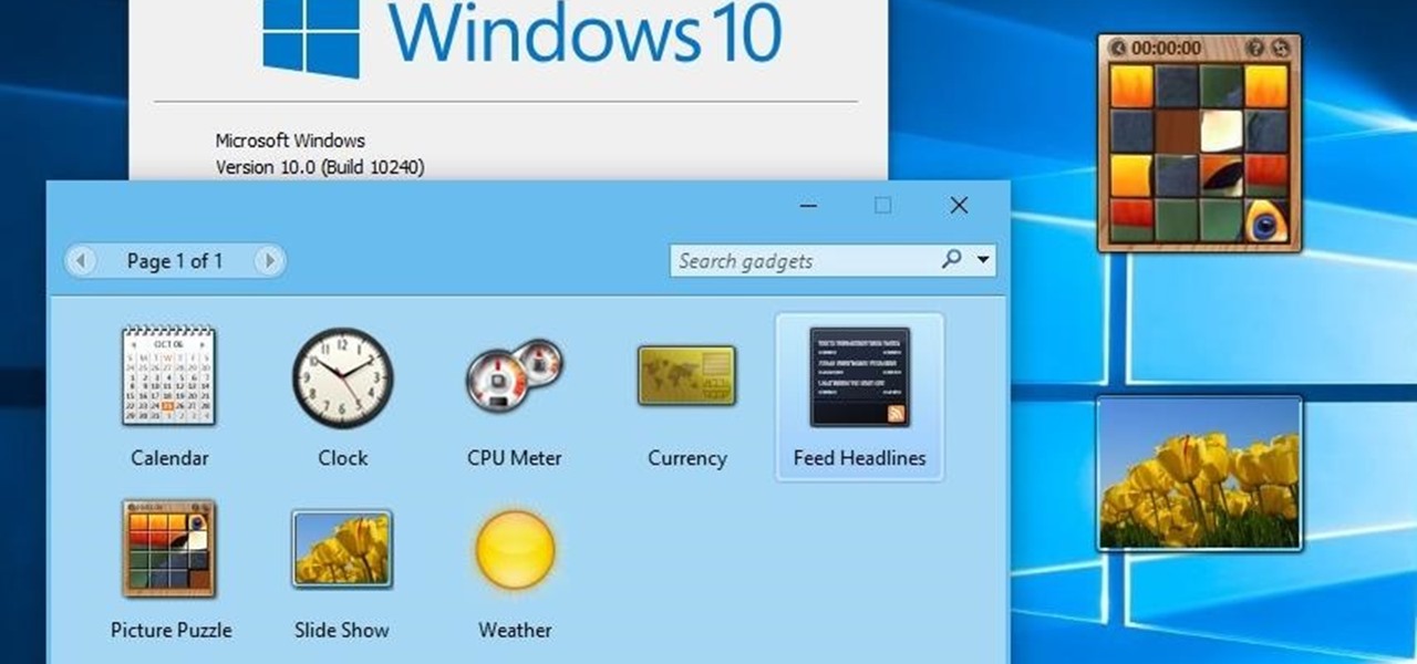 Gadgets Windows 10: Comment les installer et les utiliser ?