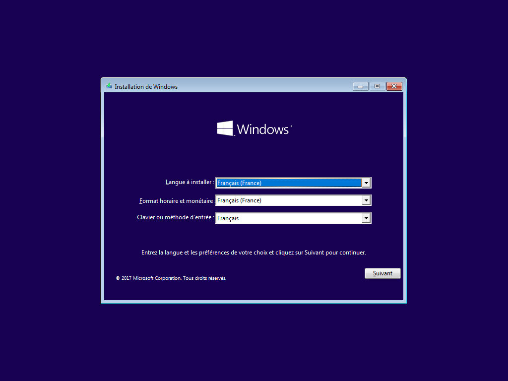 installer Windows 10