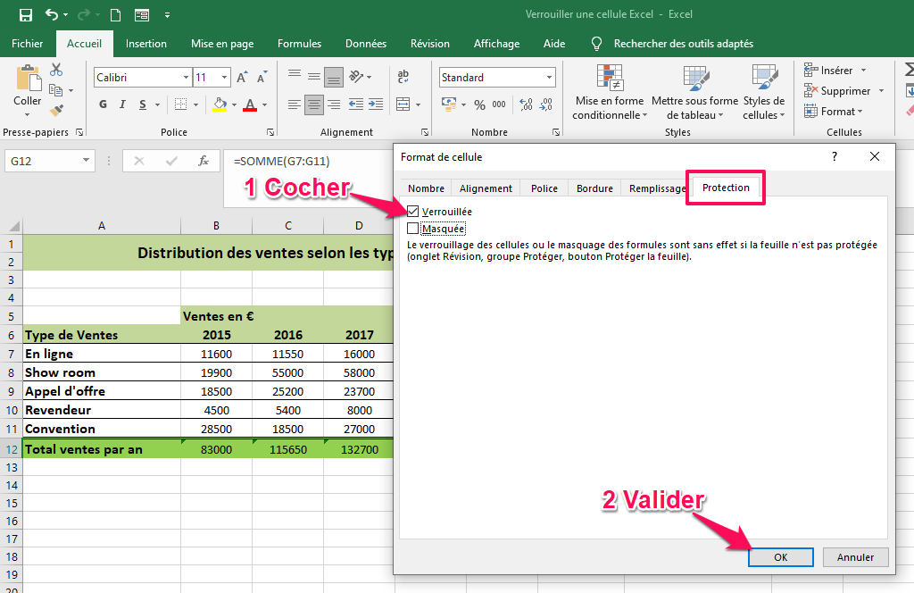 protéger un fichier Excel