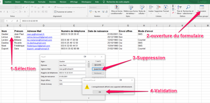 Cr Er Un Formulaire Sous Excel Trplacid Riset