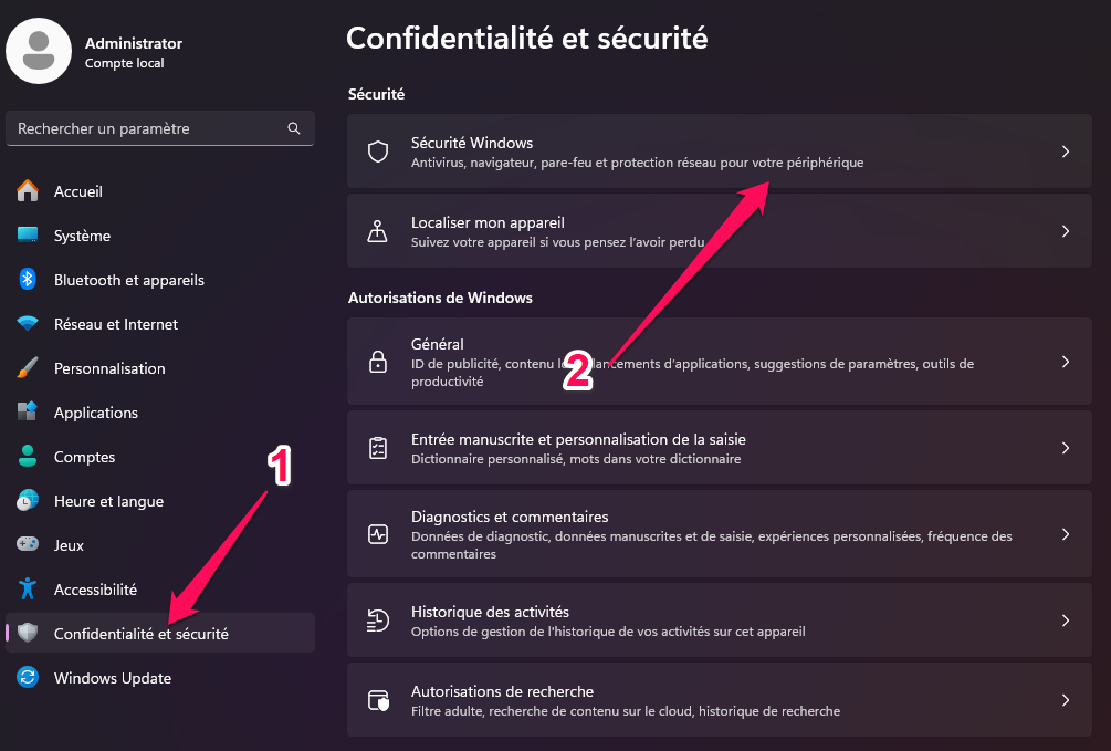 sécurité-windows-11 sécurité-windows-11