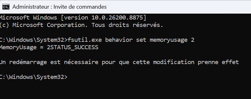 commande-fsutil-windows-11